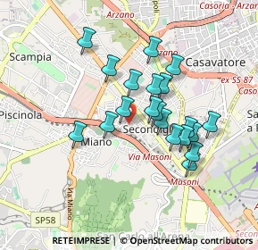 Mappa Via Monte Bianco, 80144 Napoli NA, Italia (0.795)