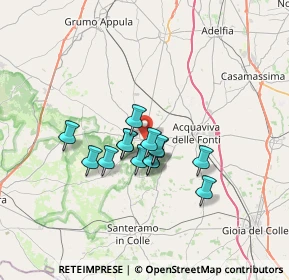 Mappa Piazza Aldo Moro, 70020 Cassano delle Murge BA, Italia (5.12786)