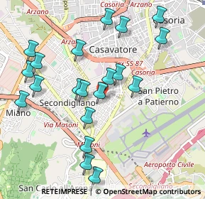 Mappa Via del Monte Faito, 80144 Napoli NA, Italia (1.131)