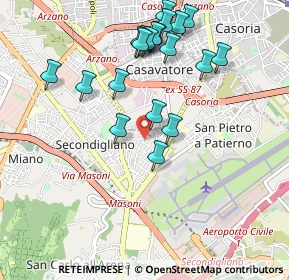Mappa Via del Monte Faito, 80144 Napoli NA, Italia (1.0905)