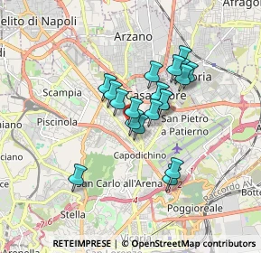 Mappa Viale delle Galassie, 80144 Napoli NA, Italia (1.35737)