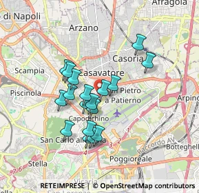 Mappa Via Detta Tramvia Fratta, 80144 Napoli NA, Italia (1.53222)