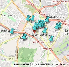 Mappa Via del Sabotino, 80144 Napoli NA, Italia (0.689)