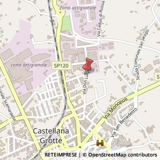 Mappa Via Don Luigi Sturzo, 17, 70013 Castellana Grotte, Bari (Puglia)