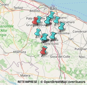 Mappa Via Redipuglia, 70020 Cassano delle Murge BA, Italia (9.93647)