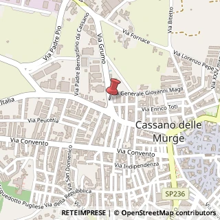 Mappa Via Grumo, 6, 70020 Cassano delle Murge, Bari (Puglia)