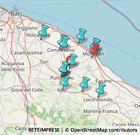 Mappa Via luigi sturzo, 70013 Castellana Grotte BA, Italia (10.72714)