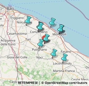Mappa Via luigi sturzo, 70013 Castellana Grotte BA, Italia (10.73923)