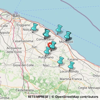 Mappa SS 634, 70013 Castellana Grotte BA, Italia (10.82231)