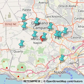Mappa Via Cupa del Cane, 80016 Marano di Napoli NA, Italia (3.87167)