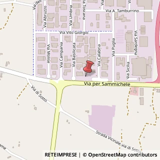 Mappa Via Calabria, Lotto 116, 70021 Acquaviva delle Fonti, Bari (Puglia)