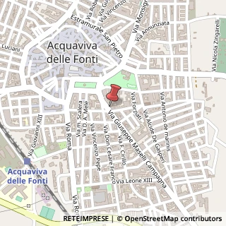 Mappa Via Tommaso Francavilla, 2, 70021 Acquaviva delle Fonti, Bari (Puglia)
