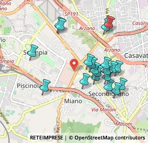 Mappa Via Miano, 80144 Napoli NA, Italia (0.9745)