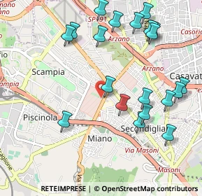 Mappa Via Miano, 80144 Napoli NA, Italia (1.251)