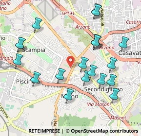 Mappa Via Miano, 80144 Napoli NA, Italia (1.175)