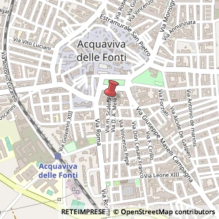 Mappa Via Maria Scalera, 34, 70021 Acquaviva delle Fonti, Bari (Puglia)