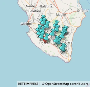 Mappa Via Pola, 73059 Ugento LE, Italia (10.1075)