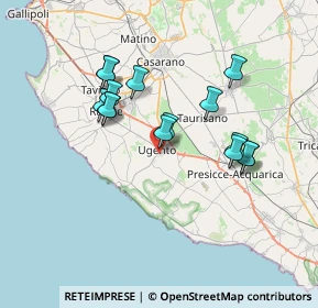 Mappa Via Pola, 73059 Ugento LE, Italia (6.87067)