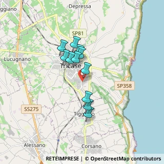 Mappa Via Daniele Manin, 73039 Tricase LE, Italia (1.40455)