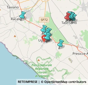 Mappa Via Marina, 73059 Ugento LE, Italia (3.72333)