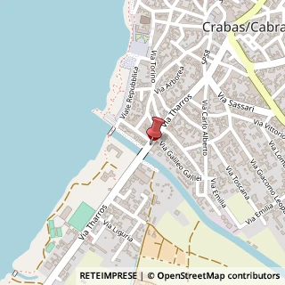 Mappa Via Tharros, 121, 09072 Cabras, Oristano (Sardegna)
