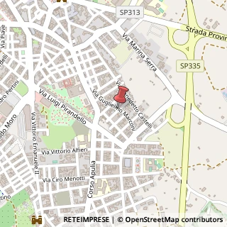 Mappa Via fermi enrico, 73039 Tricase, Lecce (Puglia)