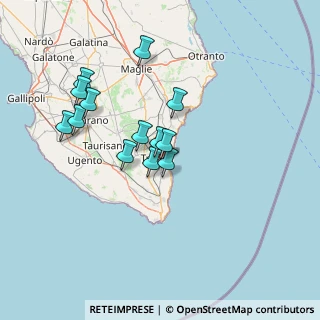 Mappa Via Guglielmo Marconi, 73039 Tricase LE, Italia (13.11462)