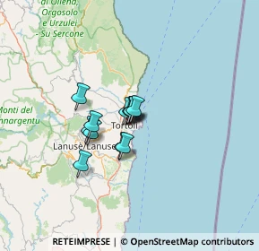 Mappa 08048 Tortolì NU, Italia (7.75917)