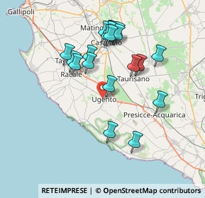 Mappa Via S. Antonio, 73059 Ugento LE, Italia (7.757)