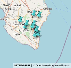 Mappa Via Marco Aurelio, 73039 Tricase LE, Italia (8.53636)