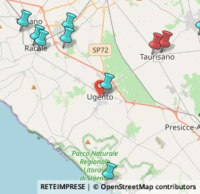 Mappa Via Acquarelli, 73059 Ugento LE, Italia (7.60105)