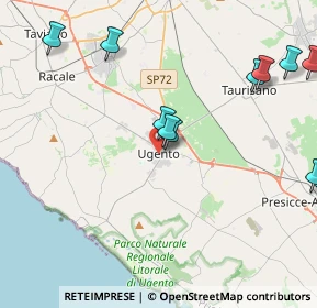Mappa Via Acquarelli, 73059 Ugento LE, Italia (5.55091)