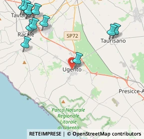 Mappa Via Acquarelli, 73059 Ugento LE, Italia (6.68385)