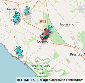 Mappa Via Acquarelli, 73059 Ugento LE, Italia (3.74231)