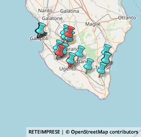 Mappa S.P. 350 per Gemini, 73059 Ugento LE, Italia (12.82211)