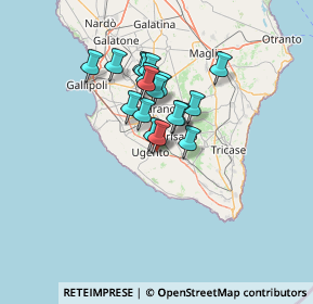 Mappa S.P. 350 per Gemini, 73059 Ugento LE, Italia (10.36944)