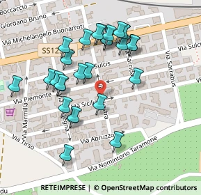 Mappa Via Campania, 08048 Tortolì NU, Italia (0.10714)