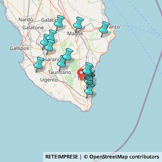 Mappa SP184, 73039 Tricase LE, Italia (14.12143)
