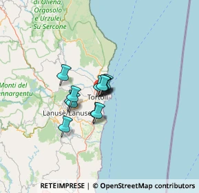Mappa Via Giovanni Boccaccio, 08048 Tortolì NU, Italia (7.45)