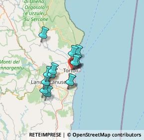 Mappa Via Giovanni Boccaccio, 08048 Tortolì NU, Italia (10.03429)