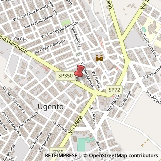 Mappa Via Capitano Ugo Giannuzzi, 46, 73059 Ugento, Lecce (Puglia)