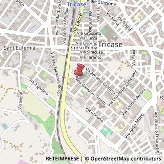 Mappa Via Giovanni Giolitti,  2, 73039 Tricase, Lecce (Puglia)