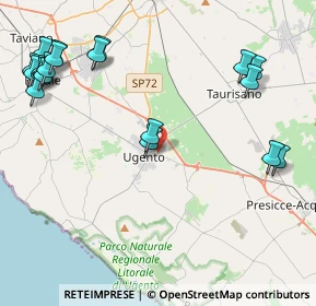 Mappa Via Sabin, 73059 Ugento LE, Italia (6.213)