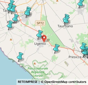 Mappa Via Sabin, 73059 Ugento LE, Italia (6.86111)