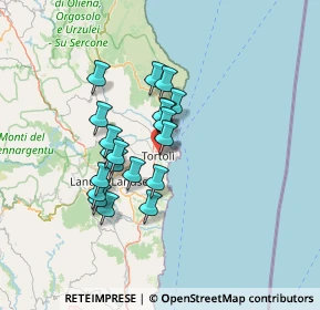 Mappa Via Dante Alighieri, 08048 Tortolì NU, Italia (11.5715)