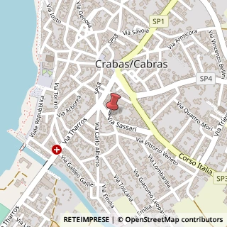 Mappa Via Sassari, 21, 09072 Cabras, Oristano (Sardegna)