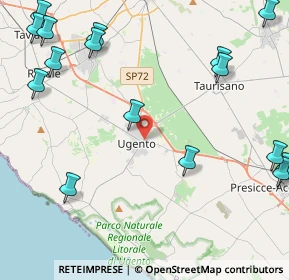 Mappa Via Artanisi, 73059 Ugento LE, Italia (6.85944)