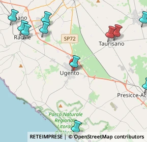 Mappa Via Artanisi, 73059 Ugento LE, Italia (7.45158)