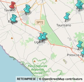 Mappa Via Artanisi, 73059 Ugento LE, Italia (6.84)