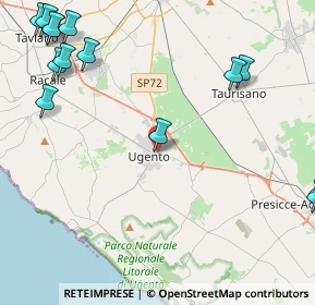 Mappa Via Artanisi, 73059 Ugento LE, Italia (7.03067)